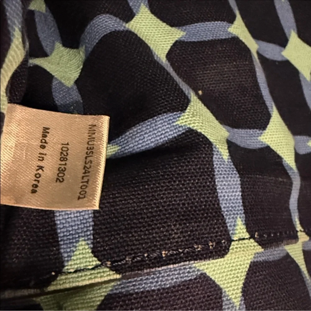 MCM Teal Blue Leather Laptop Sleeve